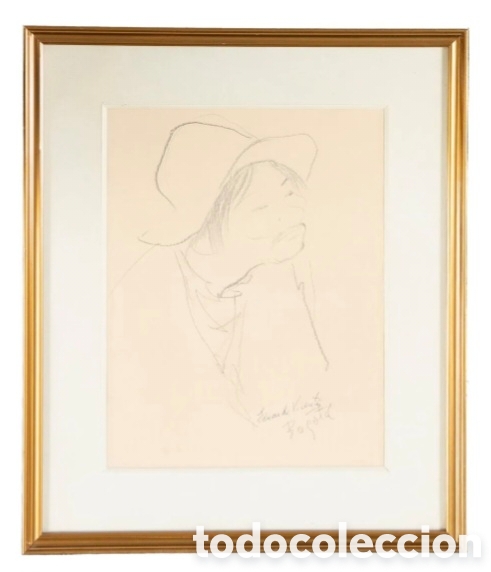 Arte: EDUARDO VICENTE (Madrid 1909-1968) Dibujo a tinta y a l&aacute;piz firmado