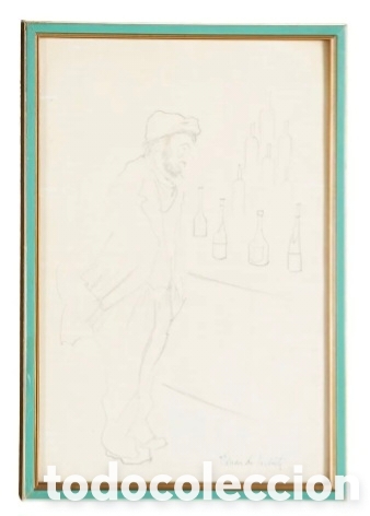 Arte: EDUARDO VICENTE (Madrid 1909-1968) Dibujo a tinta y a l&aacute;piz firmado