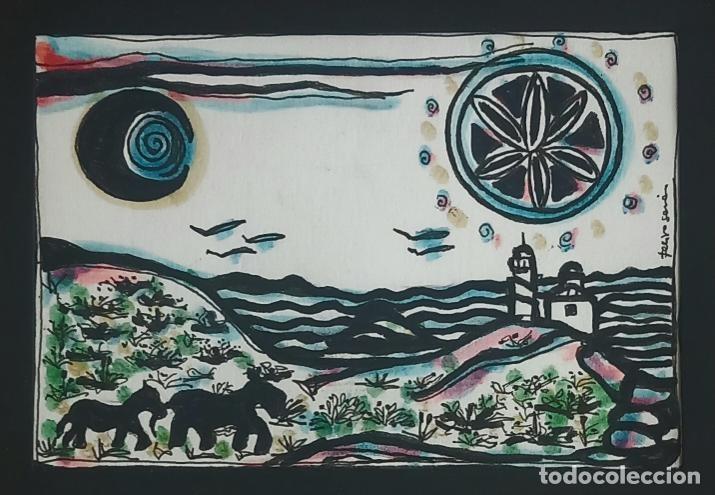 Arte: FELIPE SEN&Eacute;N. DIBUJO ORIGINAL. - Foto 2