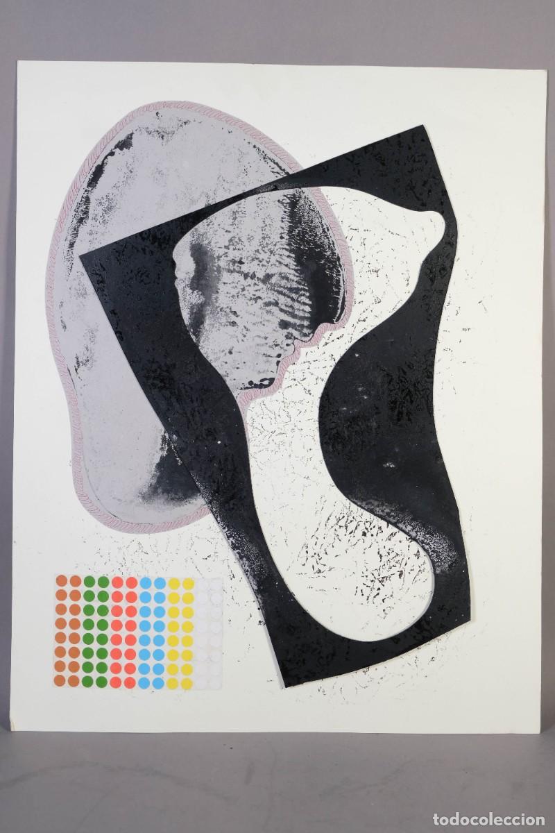 Arte: T&eacute;cnica mixta sobre papel Composici&oacute;n siglo XX.