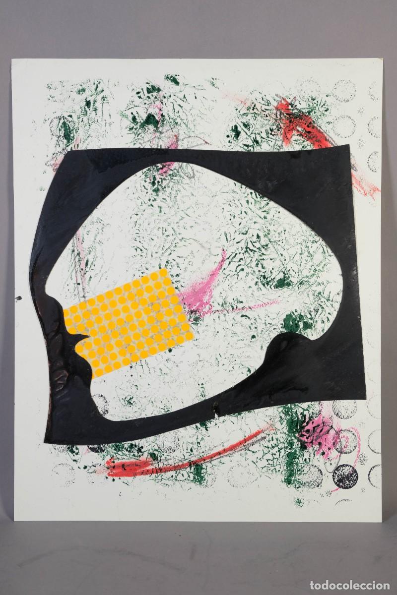 Arte: T&eacute;cnica mixta sobre papel Composici&oacute;n siglo XX.