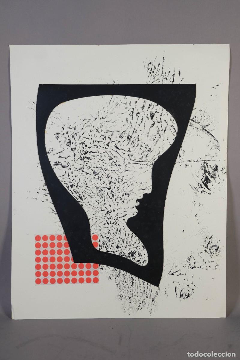 Arte: T&eacute;cnica mixta sobre papel Composici&oacute;n siglo XX.