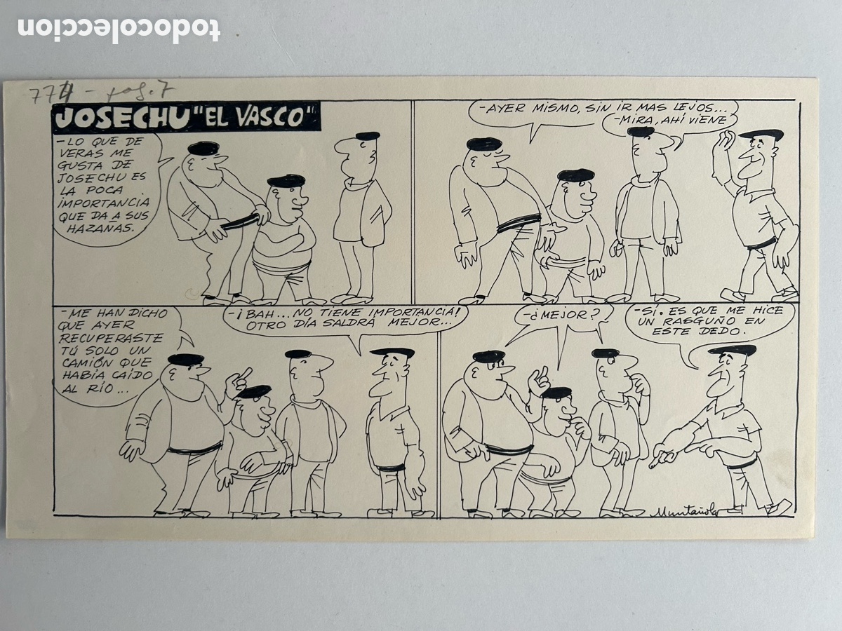 Arte: Josechu el vasco, TBO, Munta&ntilde;ola