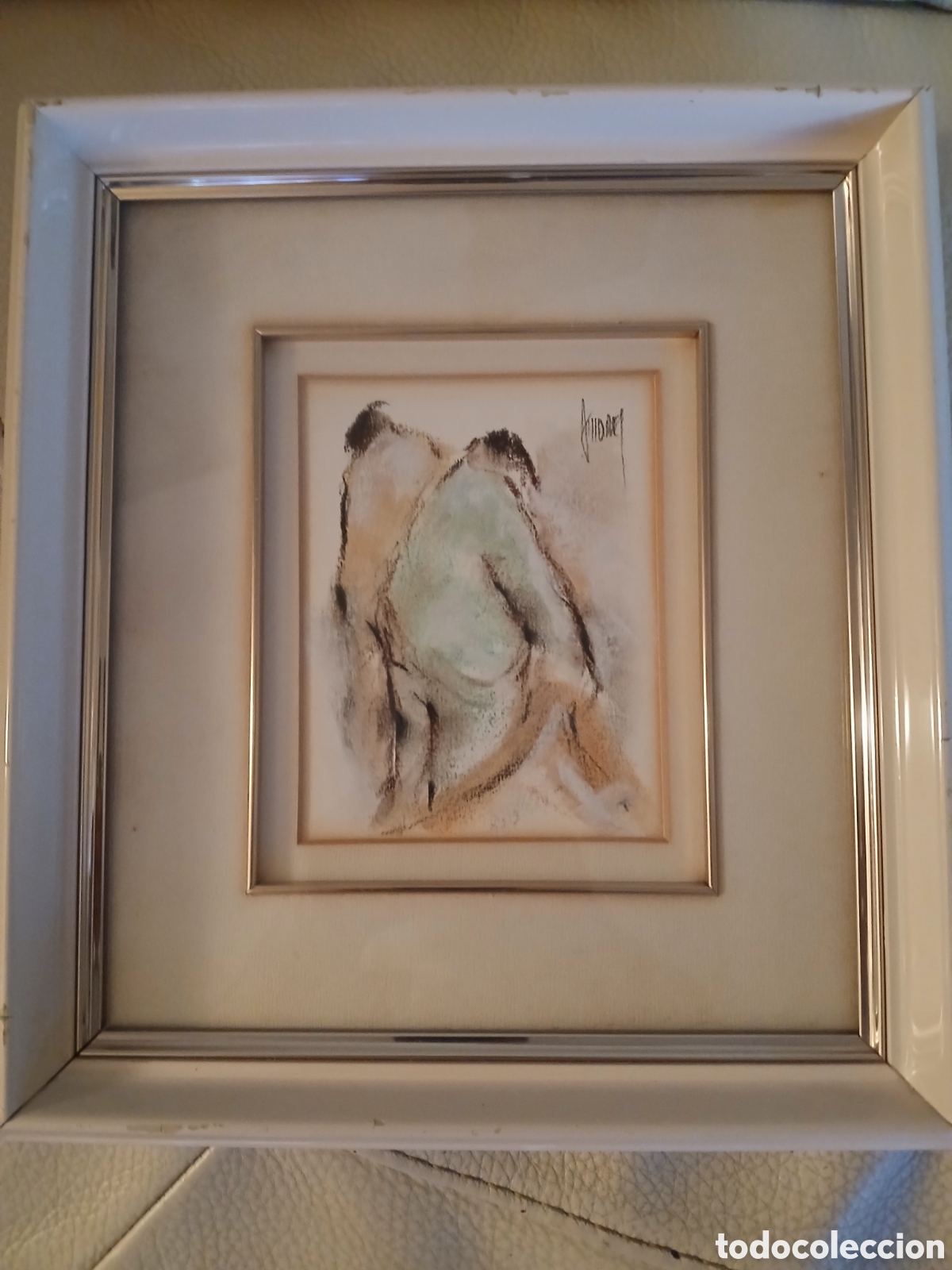 Arte: Manuel de Amores (Barcelona-1938). Pastel sobre cartulina, cristal de protecci&oacute;n