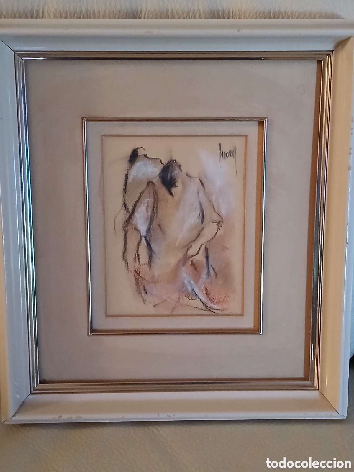 Arte: Manuel de Amores (Barcelona-1938). Pastel sobre cartulina, sin cristal de protecci&oacute;n