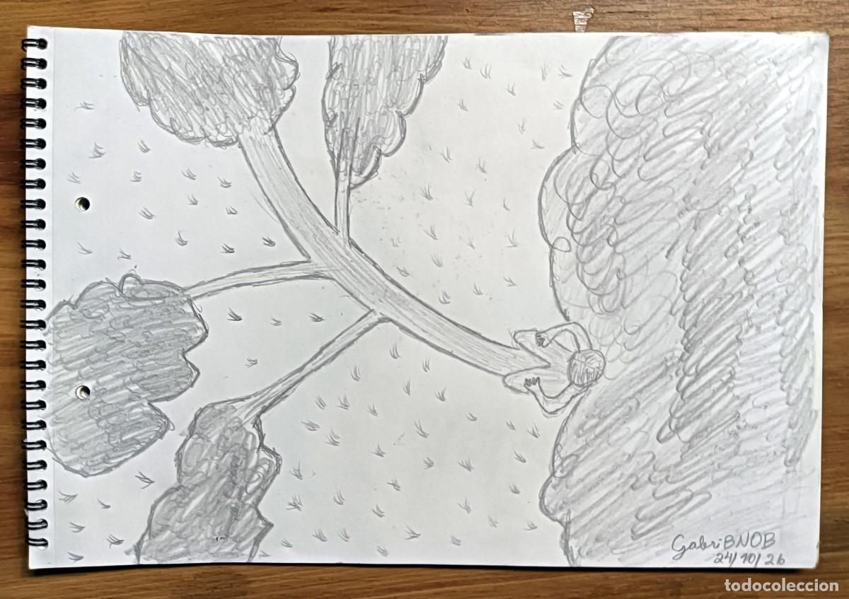 Art: &ldquo;VOLAR, VOLAR, VOLAR. &iexcl;OH! HOMBRE, T&Uacute; QUE TE CREES DEMASIADO&rdquo; - DIBUJO ORIGINAL A L&Aacute;PIZ DE GRAFITO F
