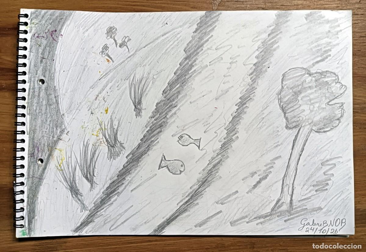 Arte: &ldquo;LOS PRIMORDIOS&rdquo; - DIBUJO ORIGINAL A L&Aacute;PIZ DE GRAFITO FIRMADO