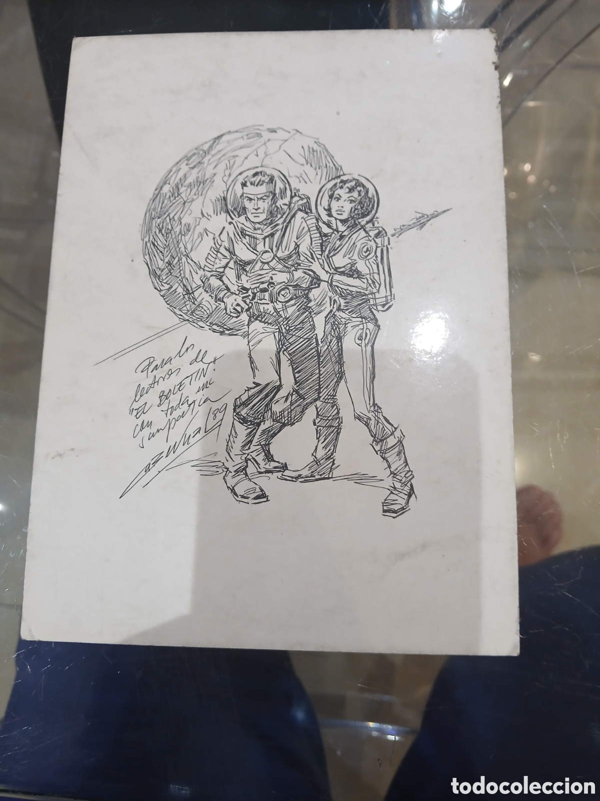 Arte: Dibujo original firmado sin identificar