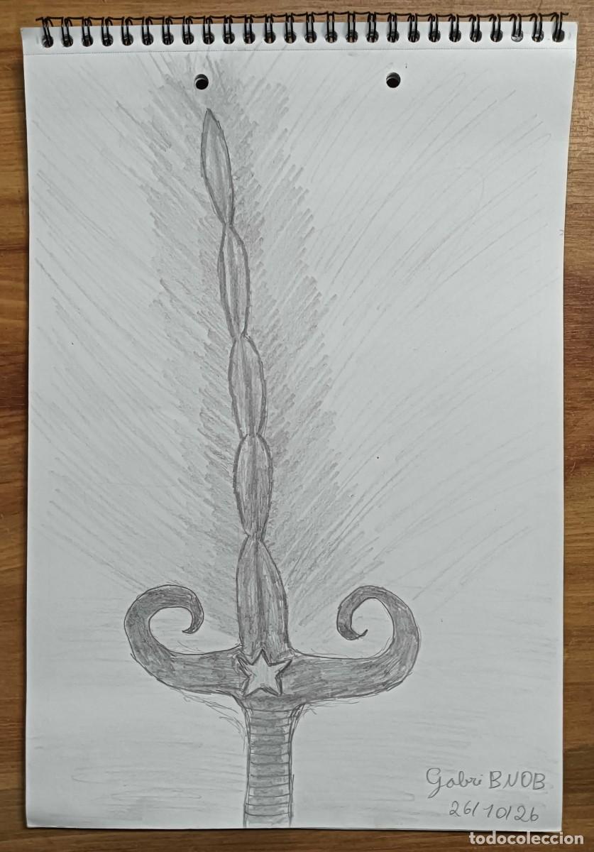 Arte: &ldquo;LO QUE TOCA DESTRUYE, YA SABES&rdquo; - DIBUJO ORIGINAL A L&Aacute;PIZ DE GRAFITO FIRMADO - 23 X 33 CM