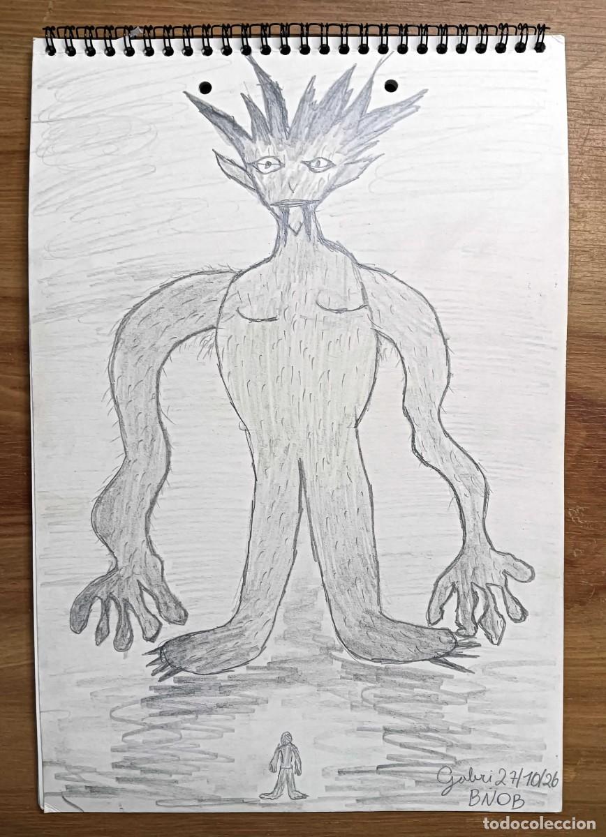 Arte: &ldquo;LA PRUEBA DEL UMBRAL ACTO 2&rdquo; - DIBUJO ORIGINAL A L&Aacute;PIZ DE GRAFITO FIRMADO - 23 X 33 CM