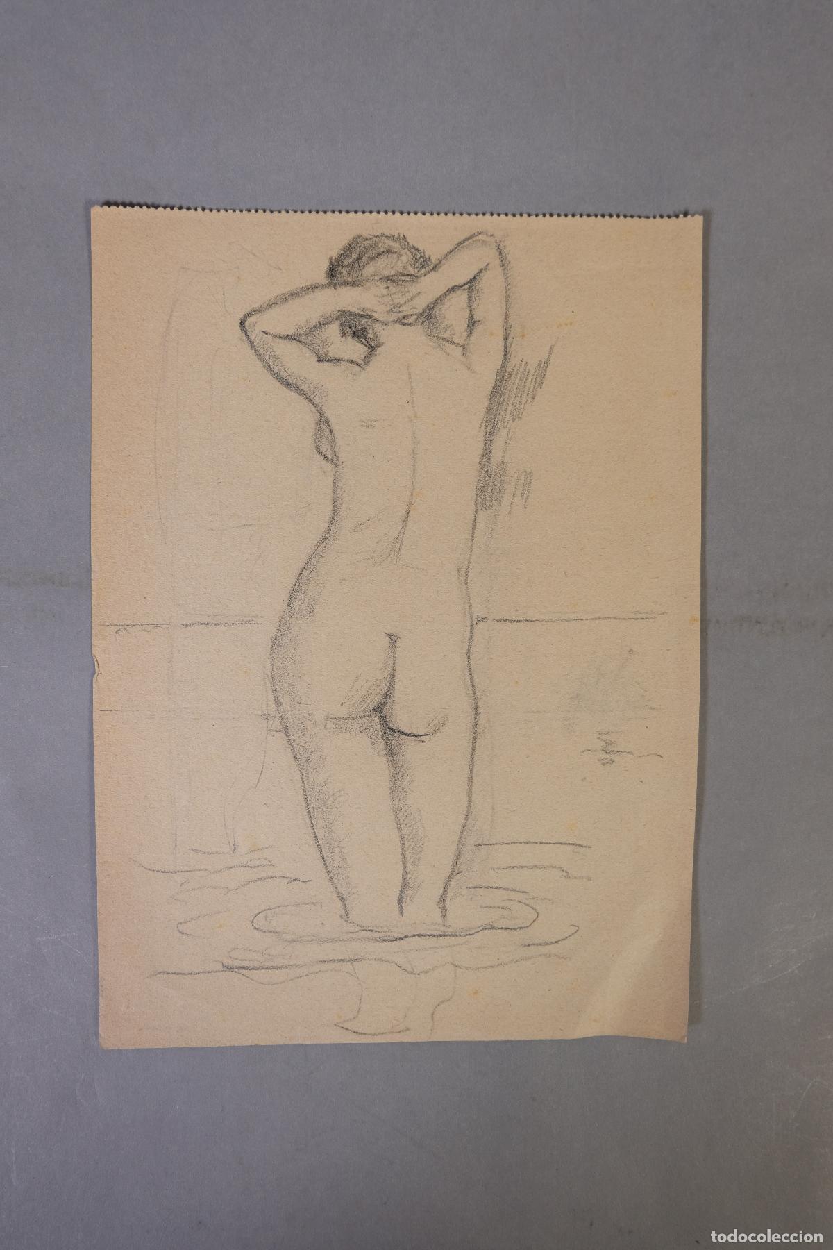 Arte: Dibujo a l&aacute;piz Desnudo femenino