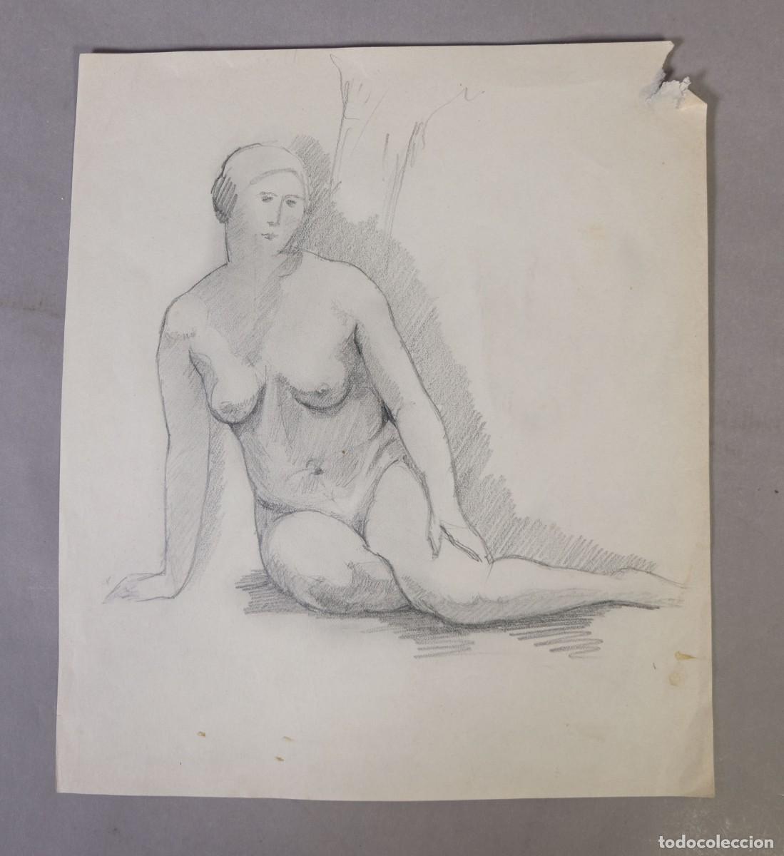 Arte: Dibujo a l&aacute;piz Desnudo femenino