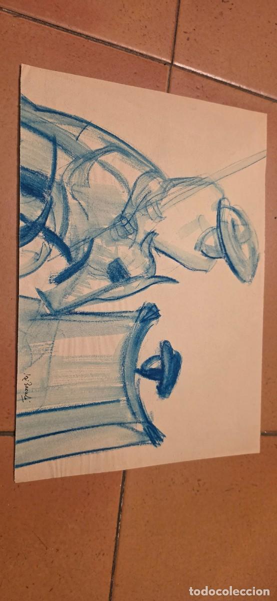 Arte: Precioso dibujo Picador de Jos&eacute; Barcelo Albadalejo