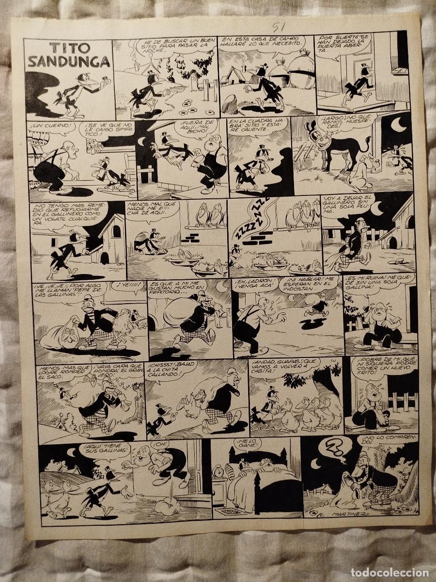 Arte: Pagina original del Tito Sandunga DinA3