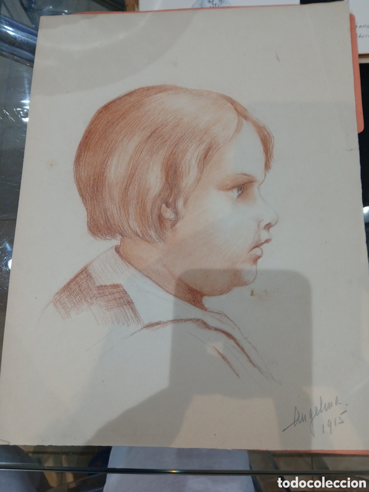 Arte: Dibujo antiguo firmado sin identificar