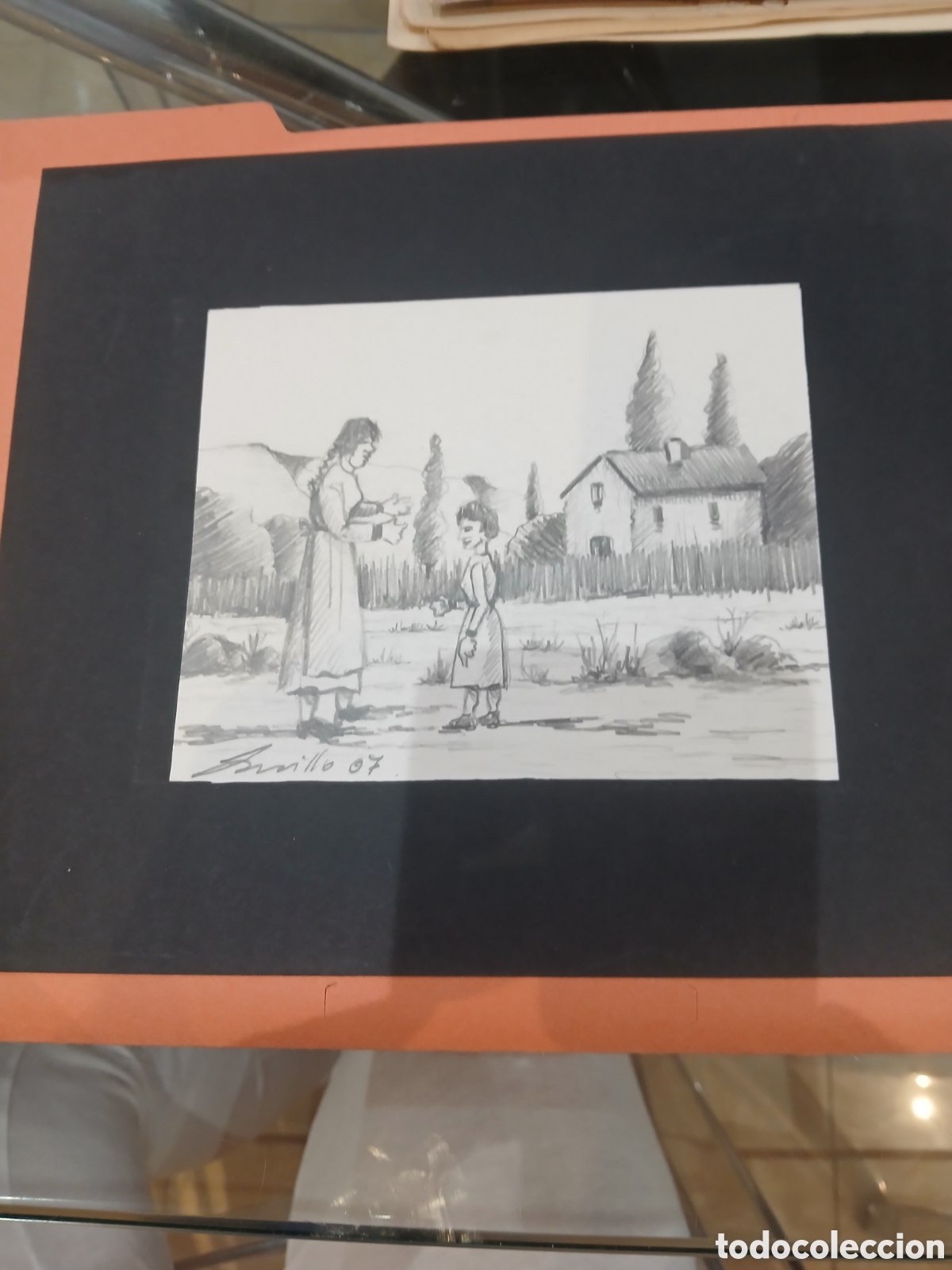 Arte: Dibujo firmado sin identificar
