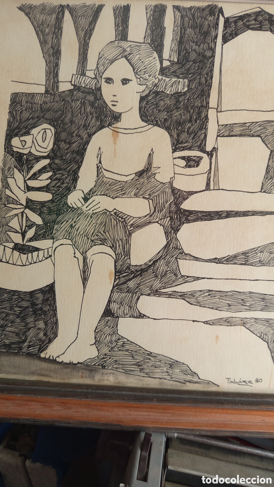 Arte: Bonito dibujo a tinta o plumilla