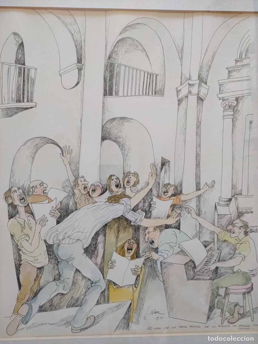 Arte: Lloren&ccedil; Alier dibujo t&eacute;cnica mixta