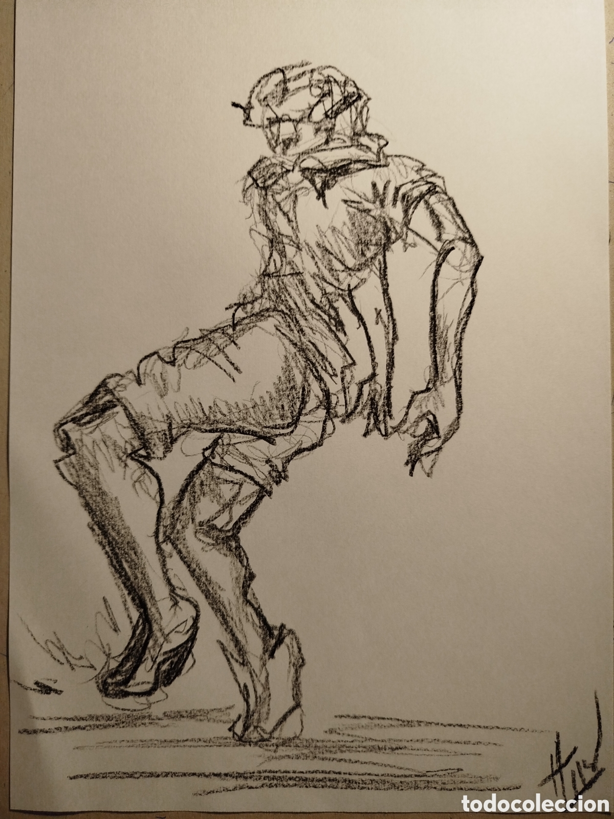 Arte: Dibujo original modelo masculino