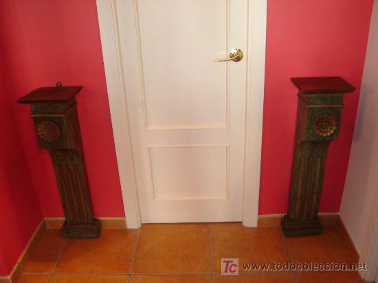Arte: dos columnas de madera - Foto 1