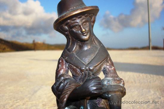 Arte: ANTIGUA FIGURA DE BRONCE - Foto 4