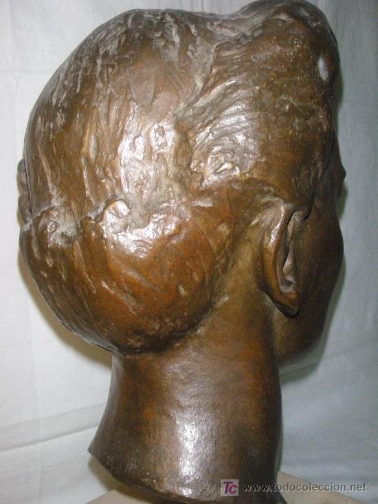 Arte: CABEZA DE BRONCE FIRMADA E. LICARI - Foto 5
