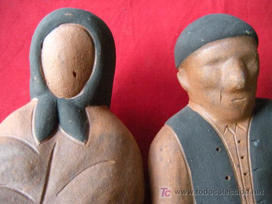 Arte: PAREJA DE ANCIANOS EN BARRO - Foto 1
