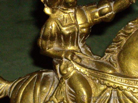 Arte: CABALLO DE BRONCE CON JINETE - Foto 3