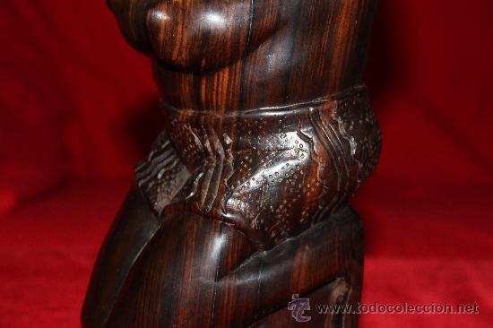Arte: Escultura de &Eacute;bano MACASAR. - Foto 5
