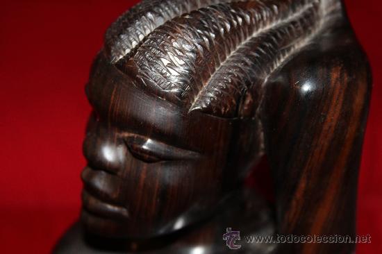 Arte: Escultura de &Eacute;bano MACASAR. - Foto 6