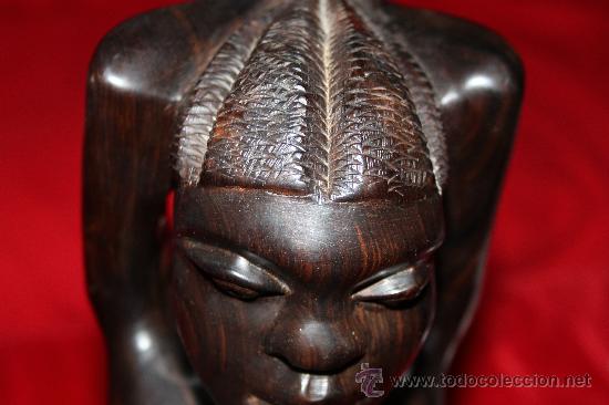 Arte: Escultura de &Eacute;bano MACASAR. - Foto 7