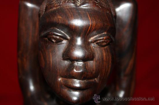 Arte: Escultura de &Eacute;bano MACASAR. - Foto 8