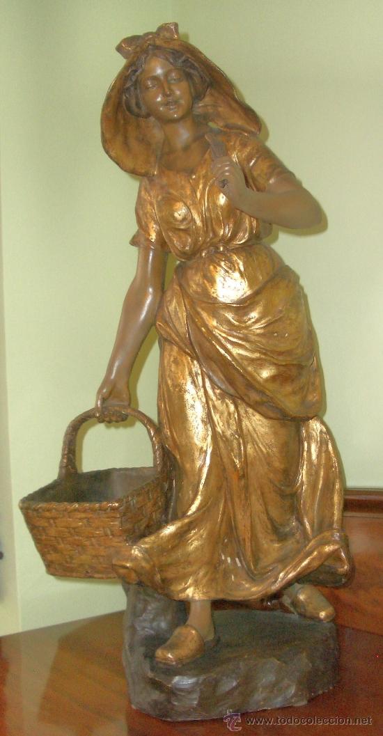 Arte: MONUMENTAL E IMPECABLE TERRACOTA 75 CMS GOLDSCHEIDER - Foto 2