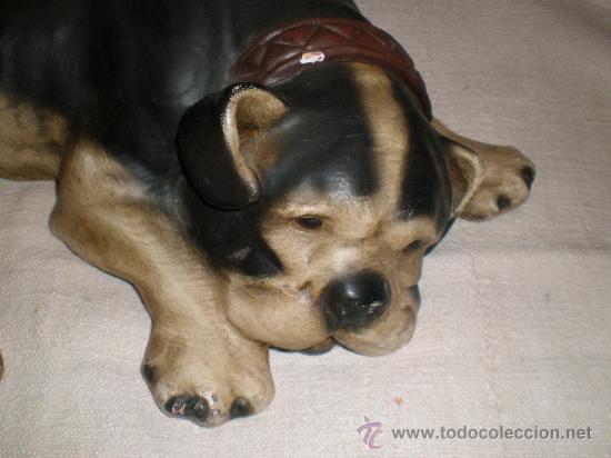 Arte: perro en madera tallado y policromado - Foto 2
