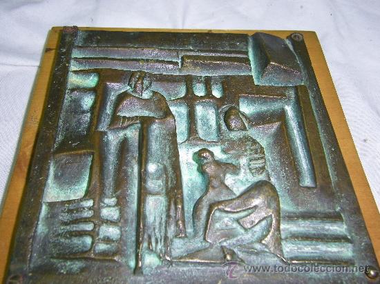 Arte: BELEN EN BRONCE-AUTOR LAPAYESE 1969 - Foto 3
