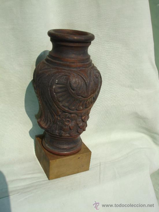 Arte: JARRON DE BRONCE TALLADO - Foto 3