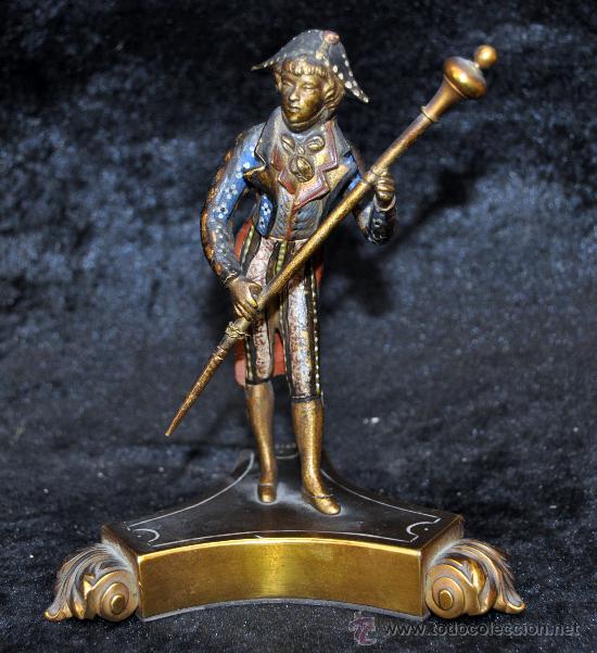Arte: BRONCE POLICROMADO SIGLO XIX - Foto 1