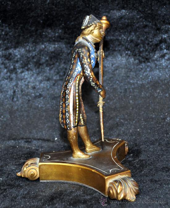 Arte: BRONCE POLICROMADO SIGLO XIX - Foto 7