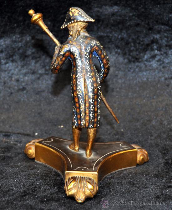 Arte: BRONCE POLICROMADO SIGLO XIX - Foto 3