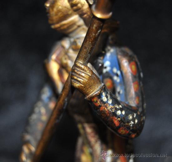 Arte: BRONCE POLICROMADO SIGLO XIX - Foto 9