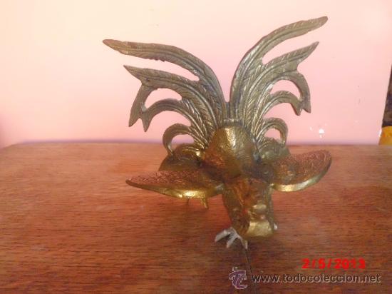Arte: GALLO DE PELEA EN BRONCE - Foto 5