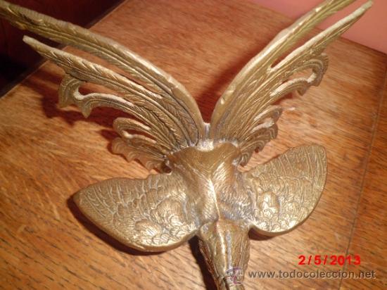 Arte: GALLO DE PELEA EN BRONCE - Foto 3