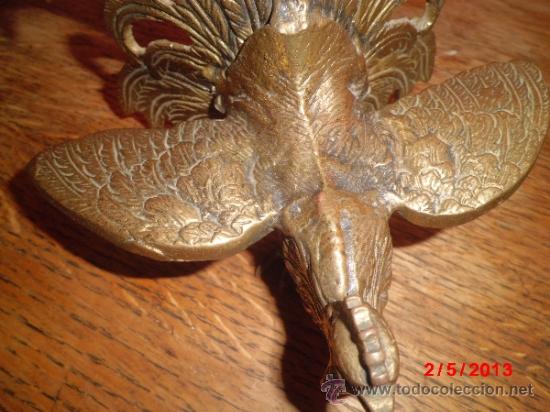 Arte: GALLO DE PELEA EN BRONCE - Foto 2