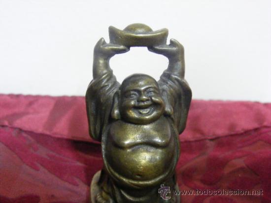 Arte: Buda en miniatura en bronce - Foto 4