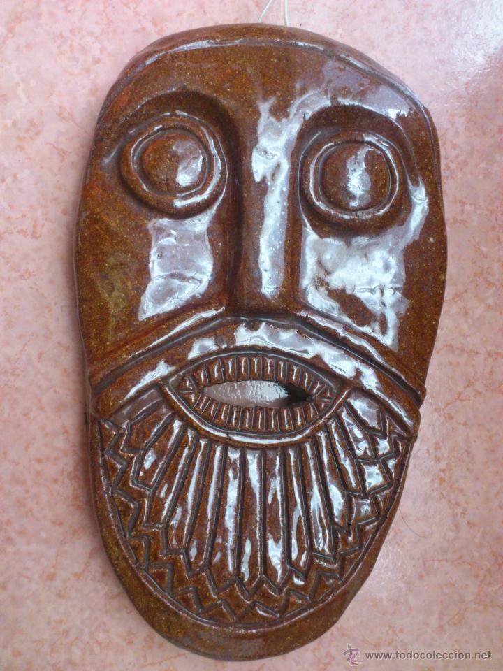 Arte: Mascara en terracota vidriada del artista APARICIO BUÑO, firmada en el reverso. - Foto 21 - 39422593