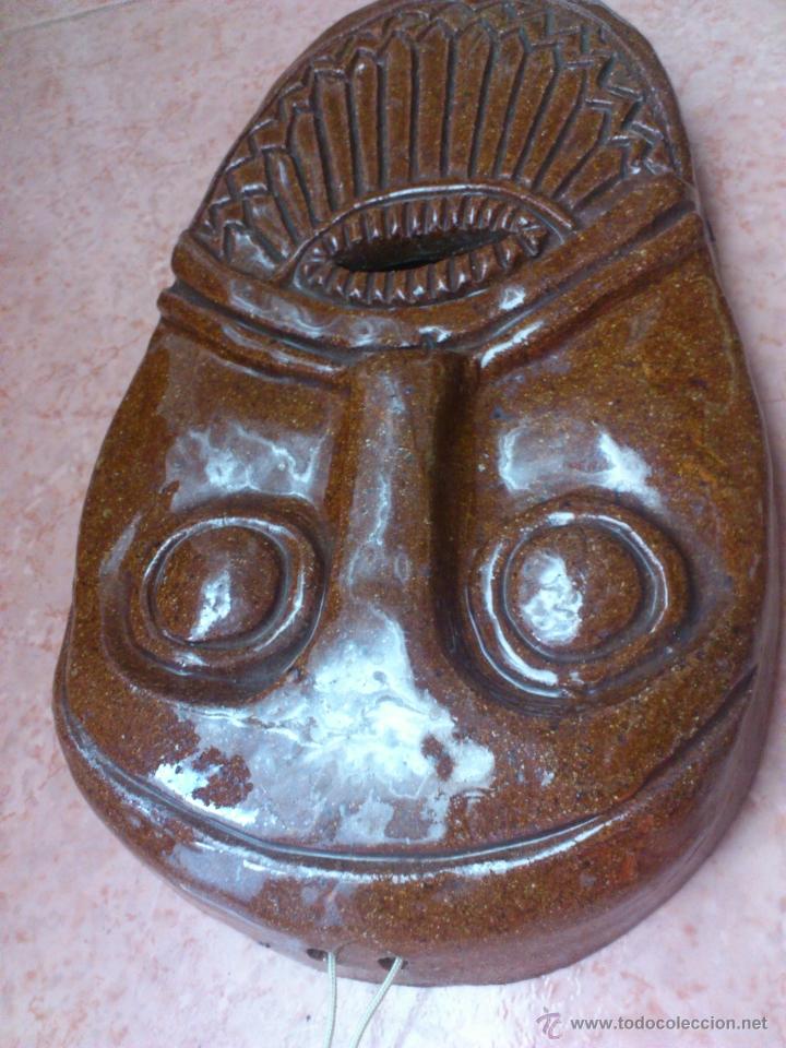 Arte: Mascara en terracota vidriada del artista APARICIO BUÑO, firmada en el reverso. - Foto 19 - 39422593
