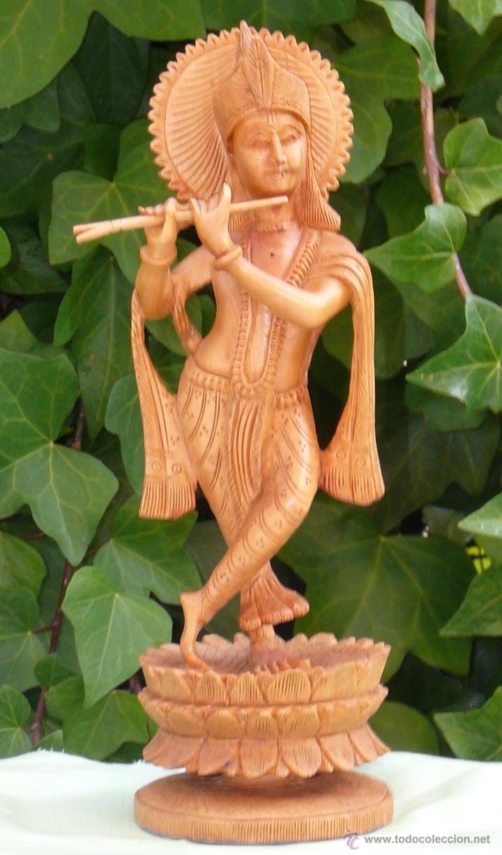 Arte: Talla de dios Krisna - Foto 1