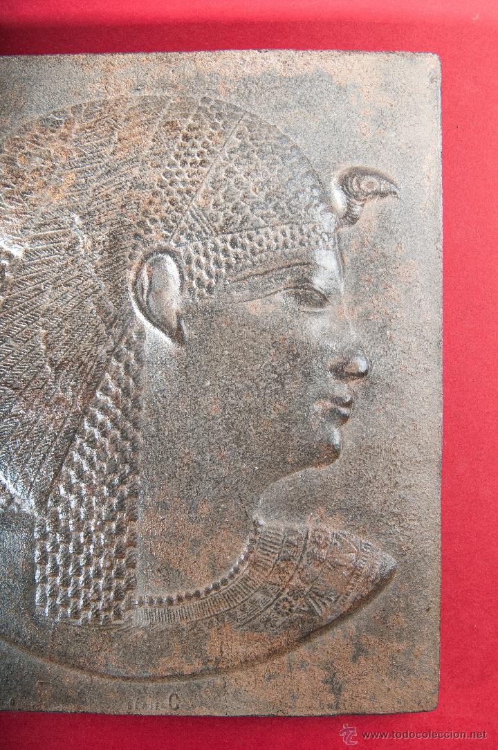 Arte: PLACA DE HIERRO FUNDIDO, BUSTO MUJER - Foto 2