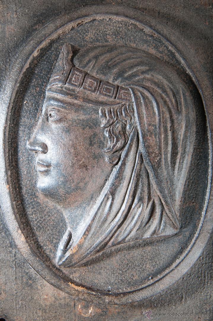 Arte: PLACA DE HIERRO FUNDIDO BUSTO MUJER - Foto 2