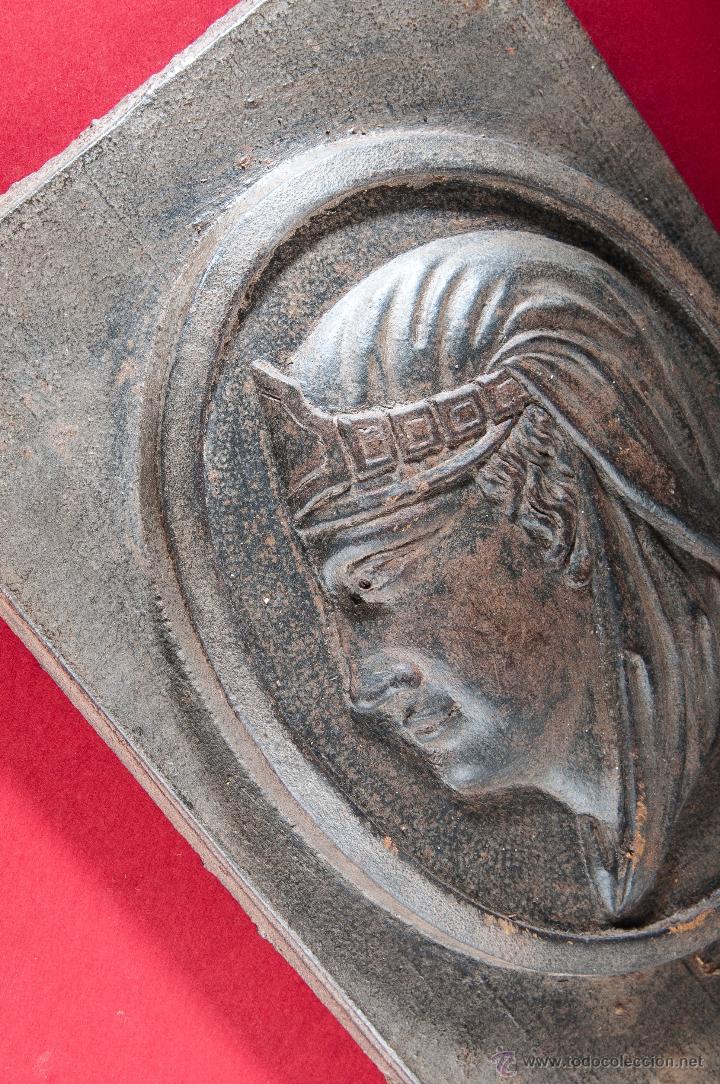 Arte: PLACA DE HIERRO FUNDIDO BUSTO MUJER - Foto 4